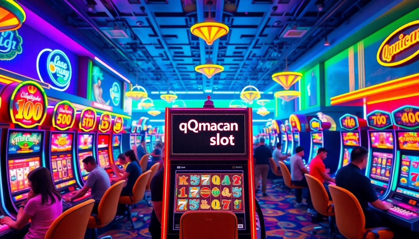 Menghadirkan pengalaman qqmacan slot yang mengasyikkan dalam suasana kasino yang meriah dan cerah.